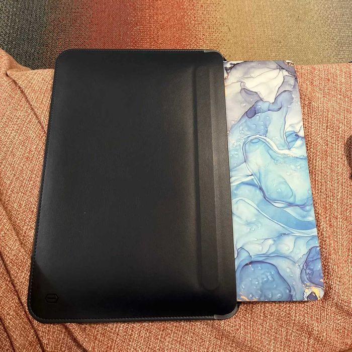 Чехол - папка для Макбука WiWU MacBook Air 13 M2 ультратонкий кожаный для ноутбука