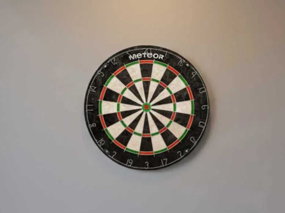 Tarcza do darta + lotki Meteor profesjonalna ultra cienka siatka