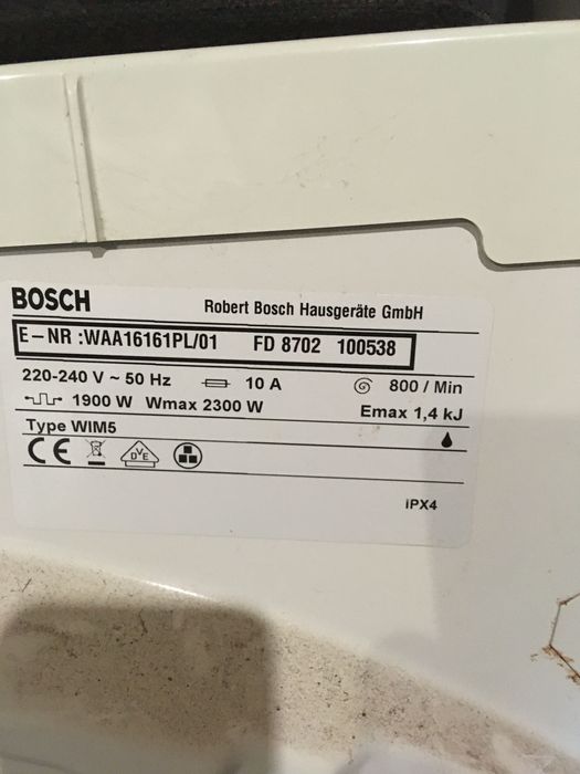 Пральна машина Бош на запчастини