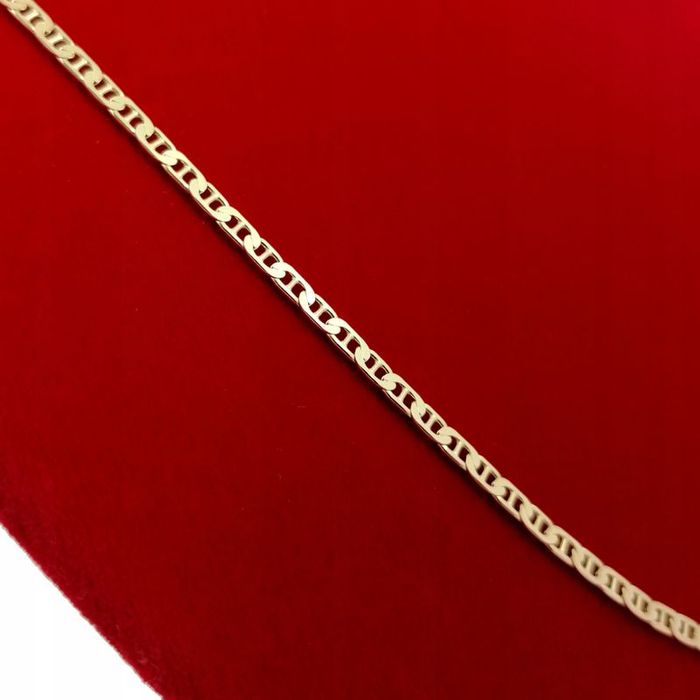 Męski Złoty Łańcuszek Srebro 925/585 Biżuteria Dla Faceta Mężczyzny Pr