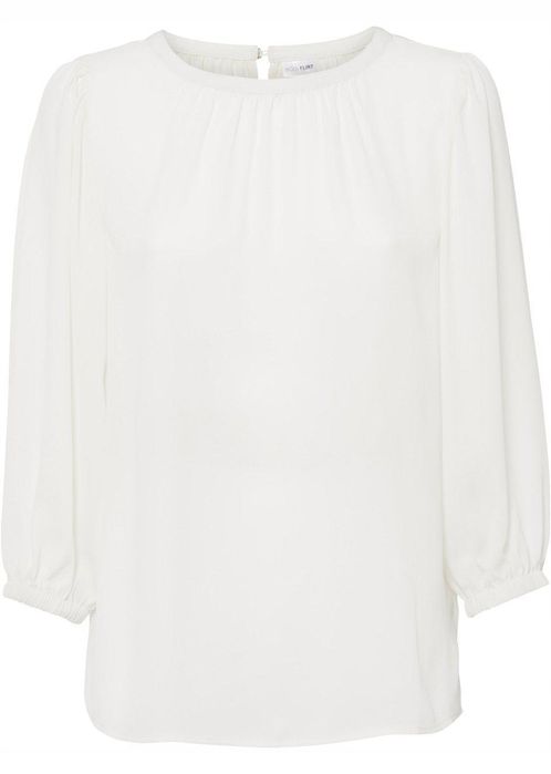 B.P.C długa koszulowa szyfonowa biel wełny ^42