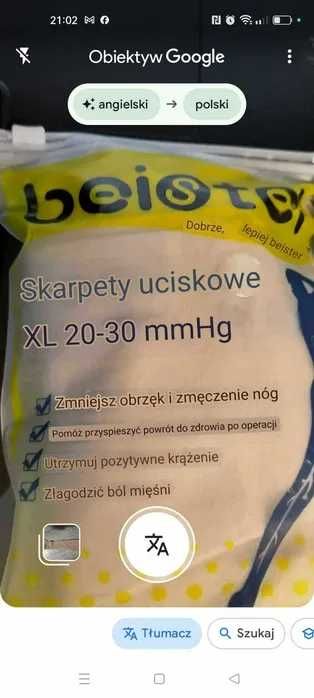 Skarpetki uciskowe kompresyjne XL-M
