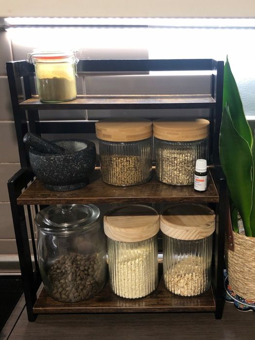 Organizer Na Blat Na Kawę Przyprawy Regał Kuchenny Stojak Do Kuchni ła