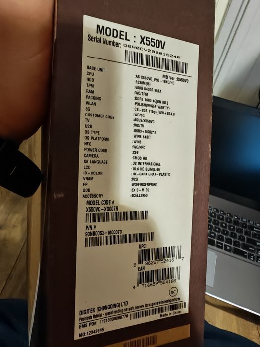 Laptop ASUS X550VC 500gb SSD 8gb Ram Super Stan