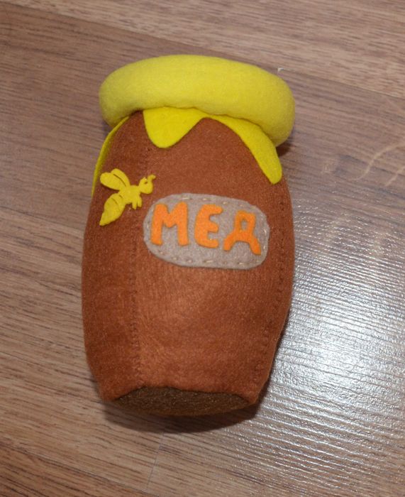 Горщик з медом з фетру, іграшка