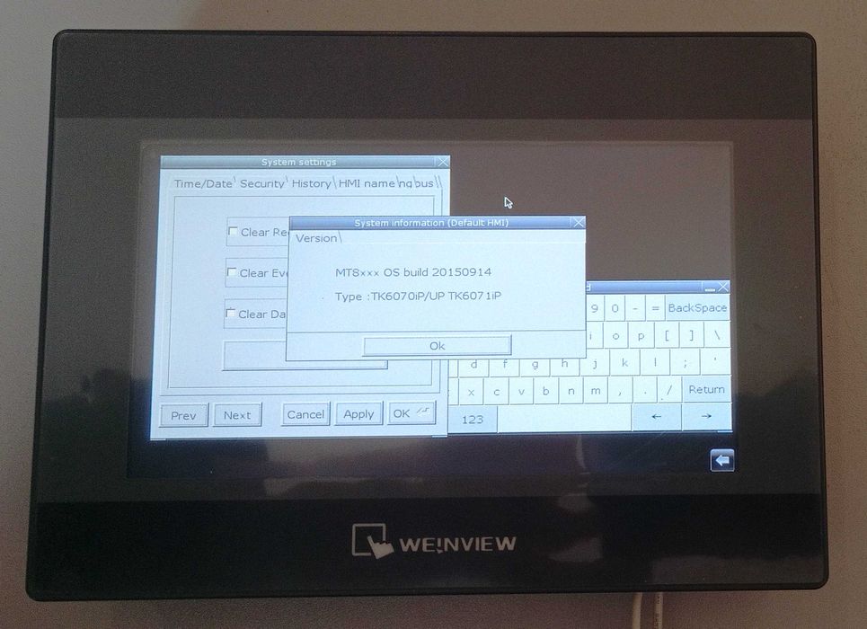 Панель оператора 7" HMI  WEINVIEW TK6070IP