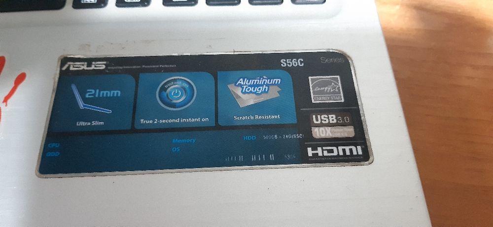 Ноутбук Asus s56c  CORE i5 8Гб GeForce 740 2 Гб