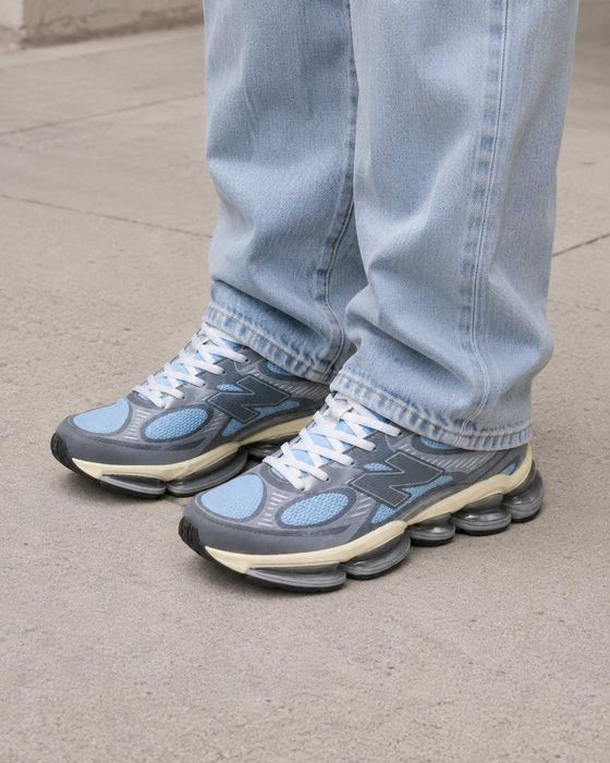 Кросівки New Balance ABZORB 2000 демісезон блакитно-сірі 36–41 без передоплати