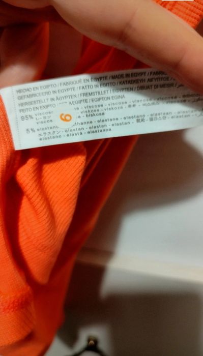 Top /croptop/ nowy/ Stradivarius / Orange/ pomarańczowy/ wiskoza/