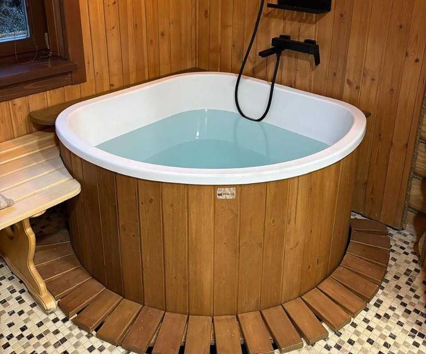 Balia ogrodowa dla 1-2 osób | Piec lub bez podgrzewania Jacuzzi beczka