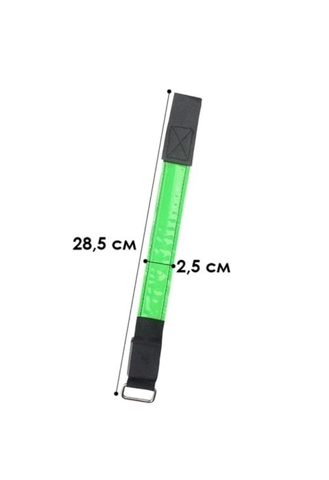 Світлодіодний LED браслет Lesko Green на руку для бігу/вело спорту