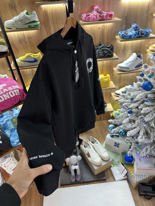 Худі Chrome Hearts Horseshoe Logo Black