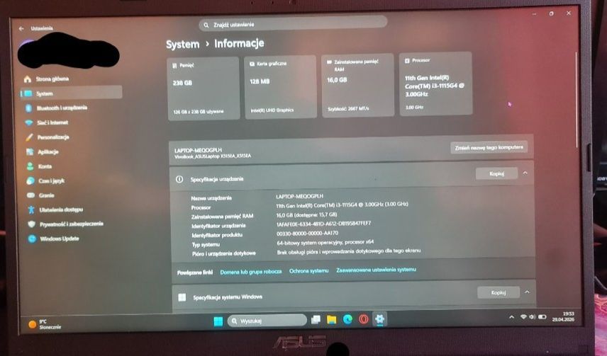 Laptop Asus-vivobook