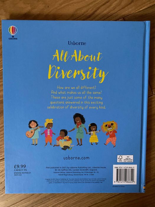 All about diversity ksiazka Usborne nowa pięknie wydana
