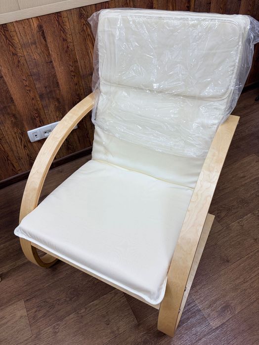 Крісла нові білий і дерево офіс, дім 2 шт