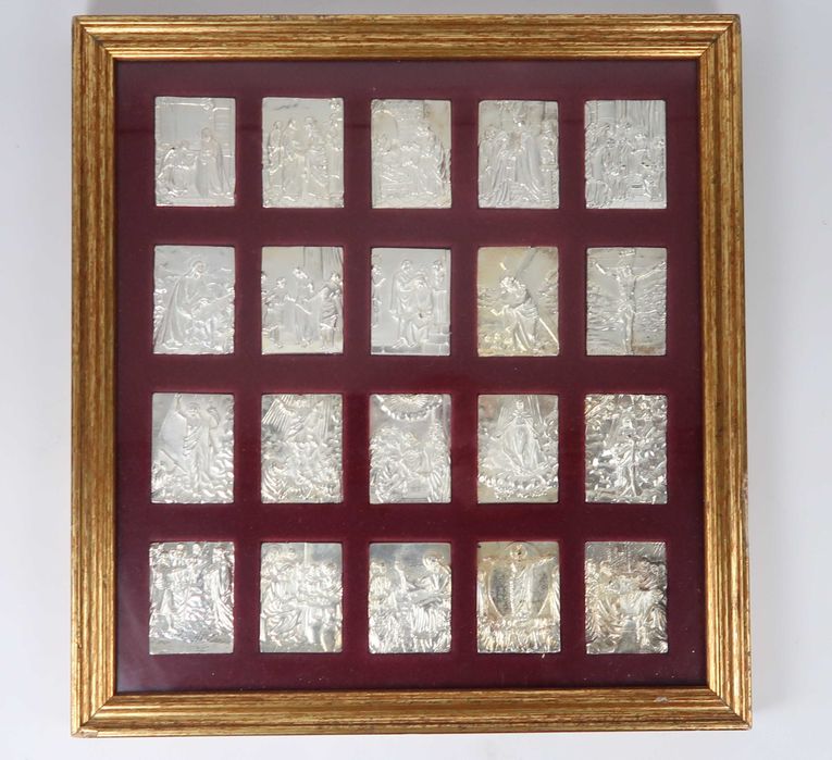 Conjunto de 20 medalhas - paixão de Cristo