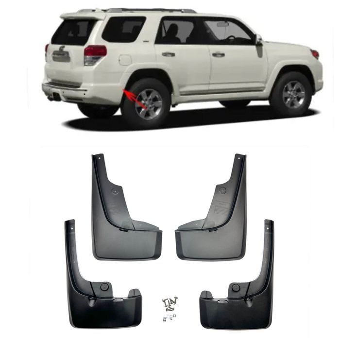 Бризковики Toyota 4Runner SR5 2010-2019, Брызговики комплект 4шт.
