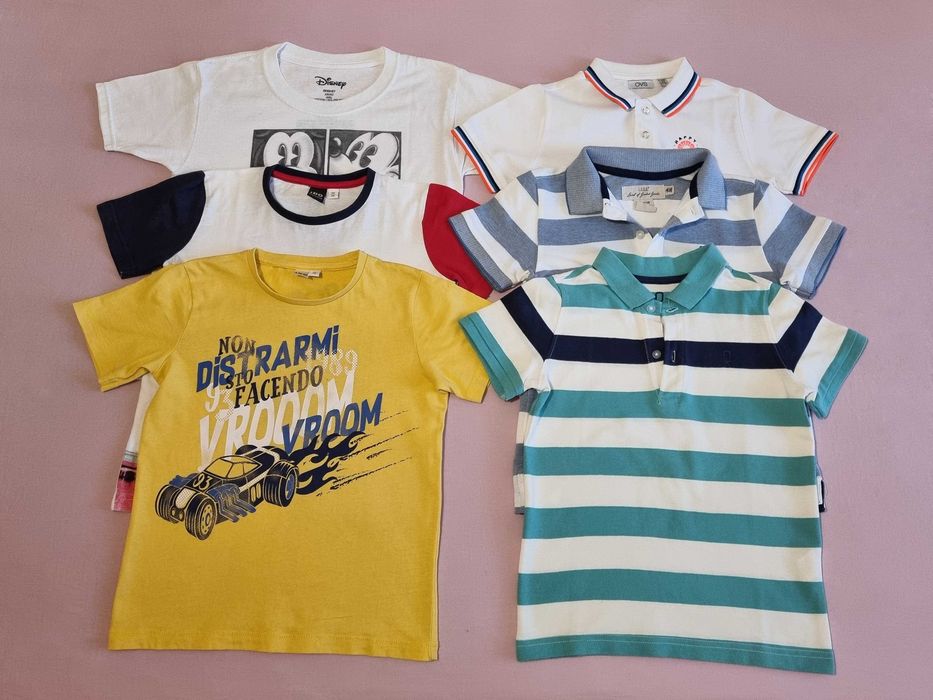 Футболки, поло OVS, H&M, OKAIDI, IDO для хлопчика на зріст 116 см.