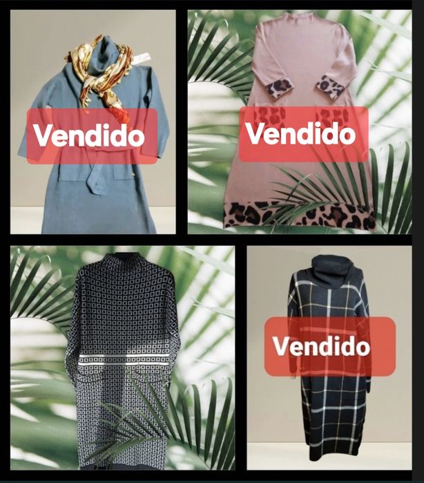 Vestidos de malha com bolsos
