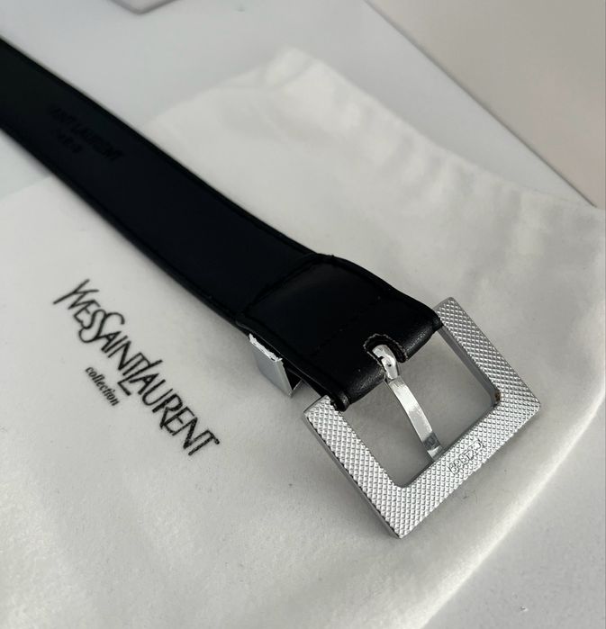 Pasek czarny YSL