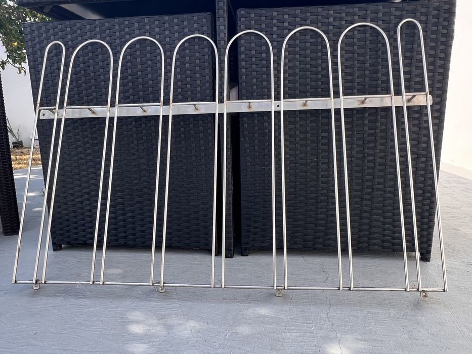 Suporte inox teto copos.