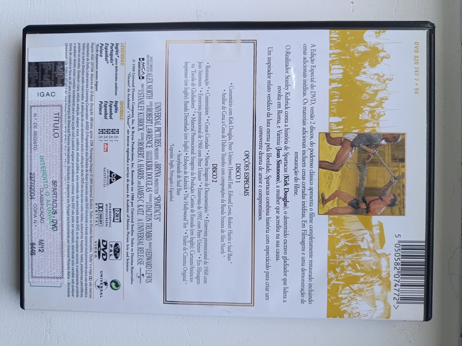 DVD edição especial colecionador spartacus