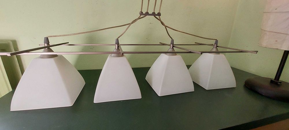 Lampa, żyrandol (4 + 3 + 1) zestaw lamp