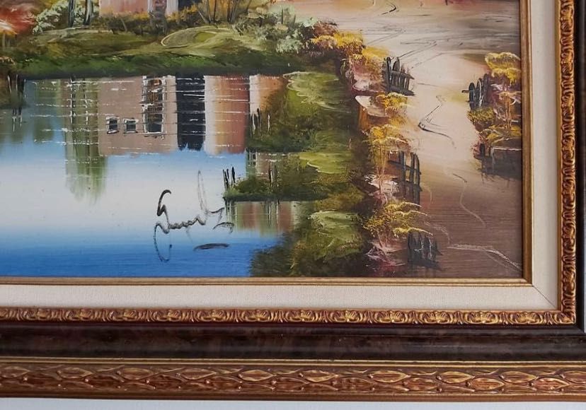 Quadro pintado à mão
