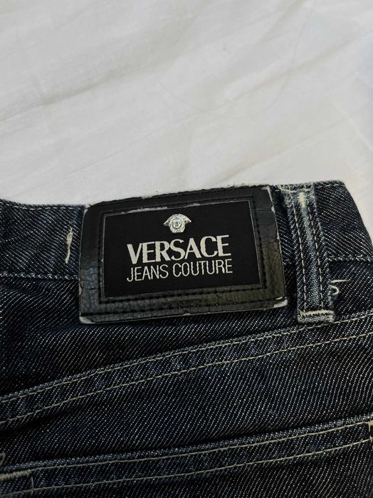 італійські вінтажні скіні джинси versace XS