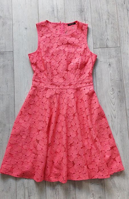 Sukienka Orsay koronkowa koralowa rozmiar 38