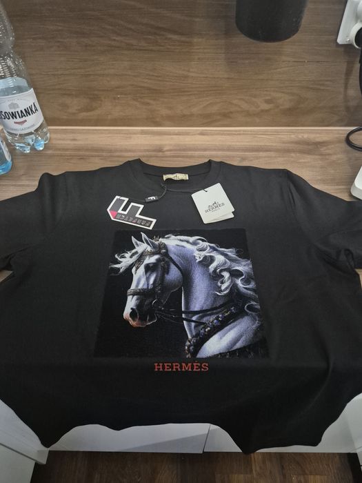 T-shirt Hermes roz L premium