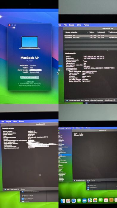 MacBook Air 13.3" M1 8GB / 256GB – Space Grey