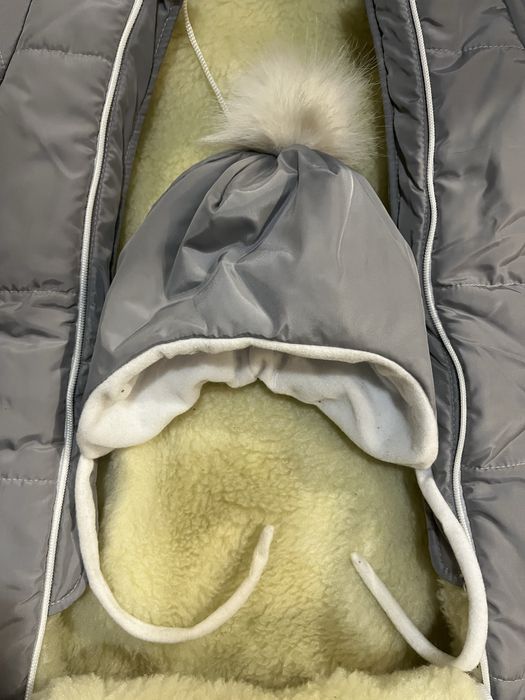 Теплий зимовий конверт для малюка 56 розмір