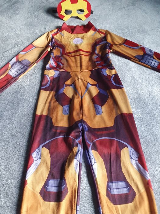 Strój na bal karnawałowy przebranie Iron Man Avengers z maską 110cm