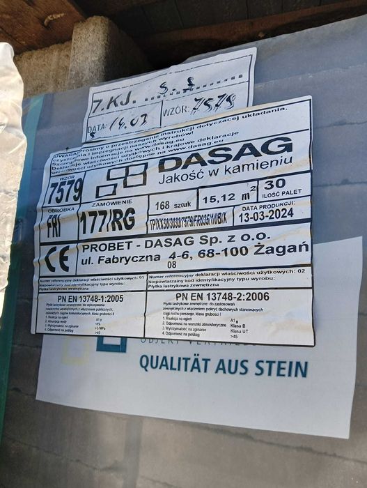 Płytki chodnikowe Dasag