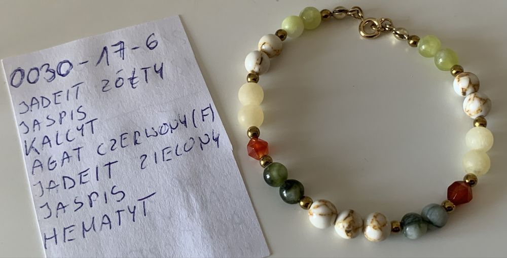 Bransoletka z kamieni naturalnych
