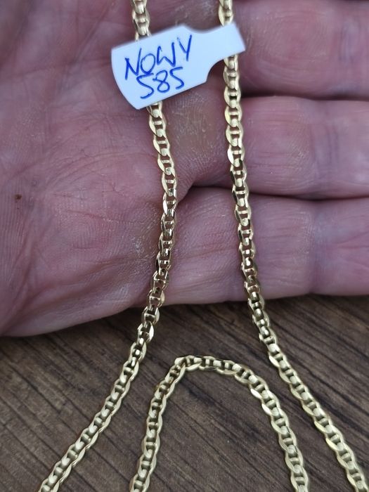 Nowy piękny złoty łańcuch Gucci 585 14k 55cm 7.47gr unikat!!