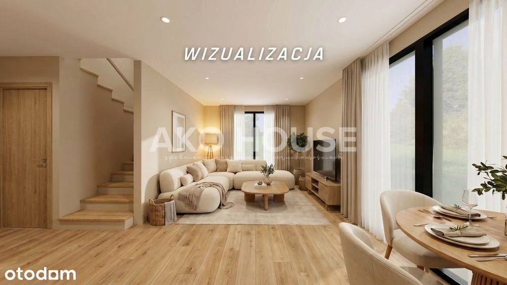 DOM bliźniak 85,92 m2 | Krynice | las za oknem -0%