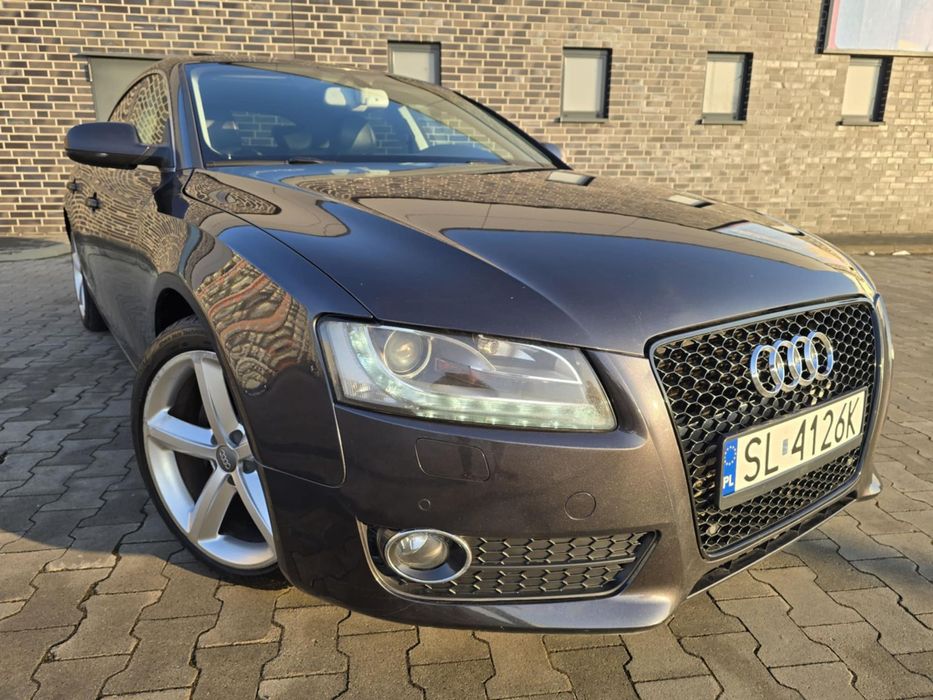 Audi A5 Sportback 2.0 TFSI 211KM Quattro AluR18+Skóra+Navi+Xenon+Grzane Fotele+Parktron!
