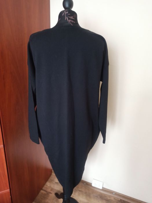 Czarna dresowa bawełniana sukienka S/M