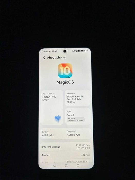 Honor 400 Smart (Como Novo)