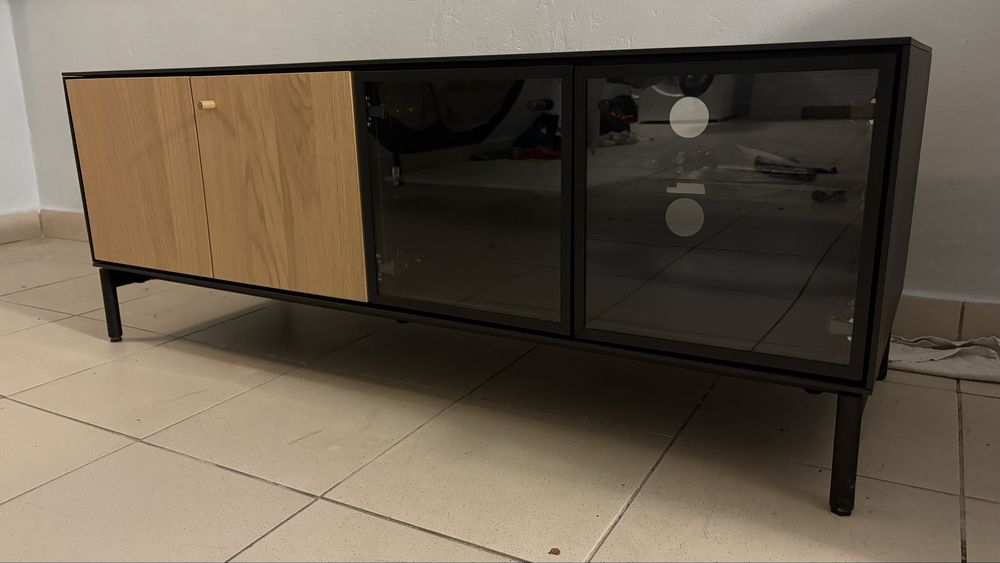 Boastad ikea szafka x 2 pod tv rtv czarno debowa okleina