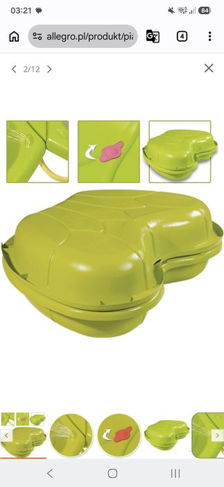 Piaskownica Smoby motylek 2 części na wodę i piasek