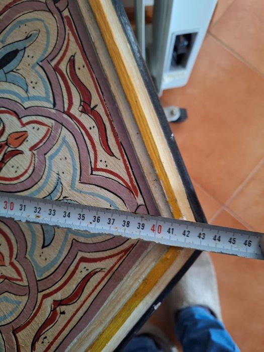 Mesa marroquina pintada mão