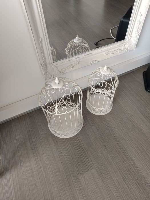 2 gaiolas decorativas