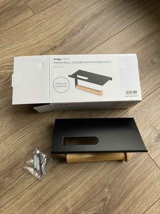 Тримач для туалетного паперу з поличкою для телефону