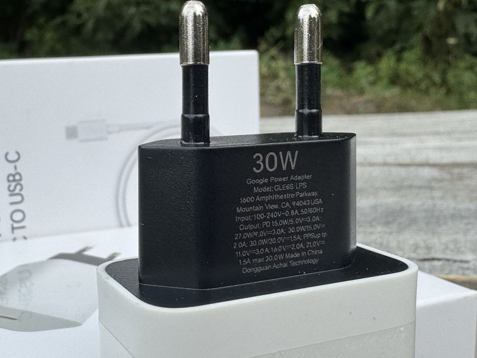 Google Pixel 30W швидка зарядка блок та кабель