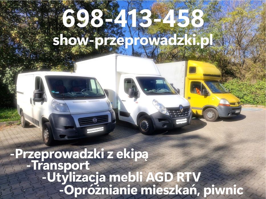 Przeprowadzki-Transport-Opróźnianie mieszkań