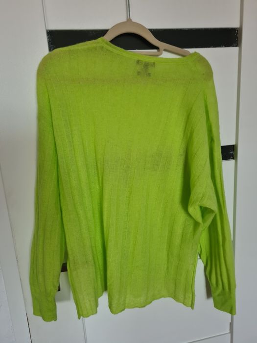 Sweter limonkowy r. 36 Massimo Dutti