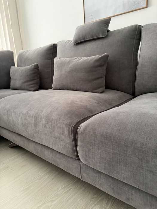 Sofá de canto com 5 lugares